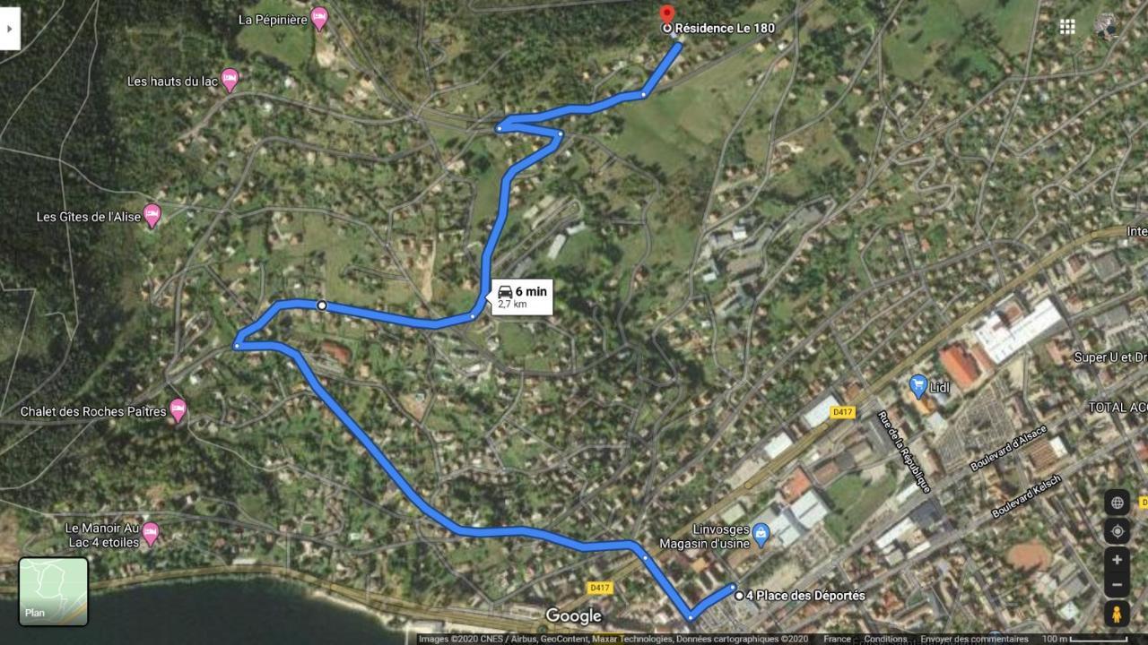 Le Lougo Apartment Gerardmer Bagian luar foto